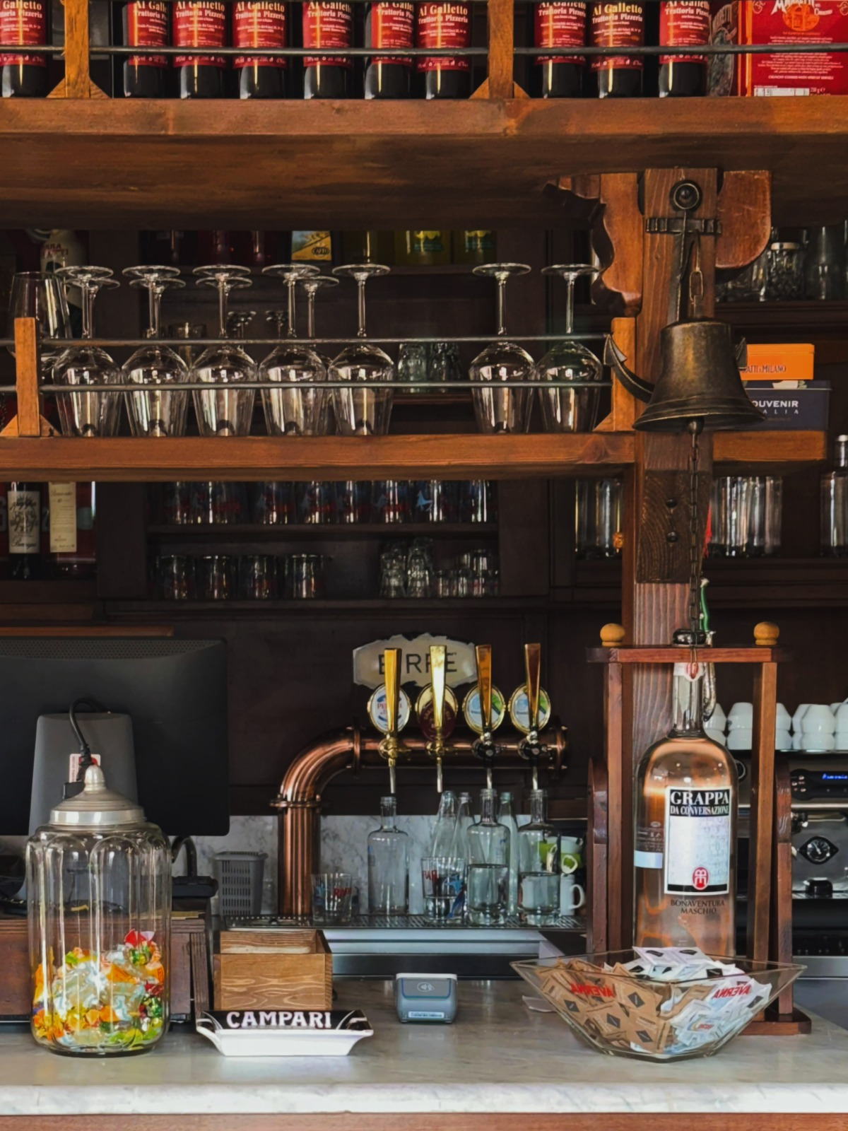 Interno del ristorante Al Galletto